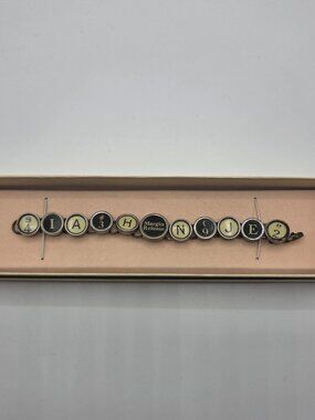 Typewriter Key Bracelet Handmade